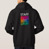 Uw bedrijfs Logo hier Personeel Mannen Hoodie (Achterkant)