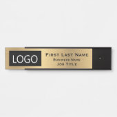 Uw bedrijfs Logo Kantoor Deuren Gold Deurbordje (Voorkant)