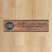 Uw bedrijfs Logo Kantoor Onderteken Robuust hout Deurbordje
