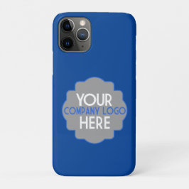 Uw bedrijfs Logo op Blauw Verticaal Case-Mate iPhone Case