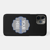Uw bedrijfs Logo op zwart-wit Case-Mate iPhone Case (Achterkant (horizontaal))