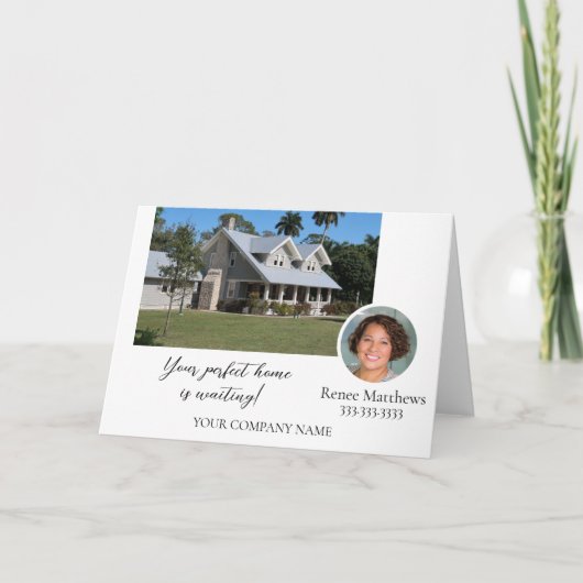 Uw bedrijfs Professionele Fotobriefkaart Kaart (Voorkant)