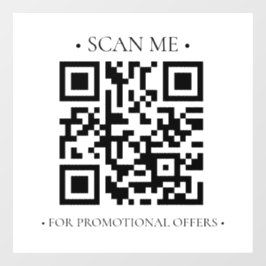 Uw bedrijfs QR-code Raamsticker