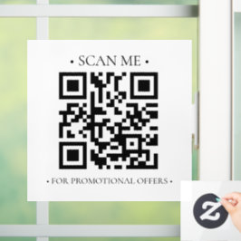 Uw bedrijfs-QR-code Raamsticker