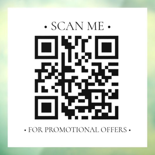 Uw bedrijfs QR-code Raamsticker (Vel 3)