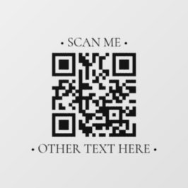 Uw bedrijfs QR-code Raamsticker