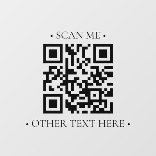 Uw bedrijfs QR-code Raamsticker (Vel)