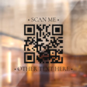 Uw bedrijfs QR-code Raamsticker (Vel 2)