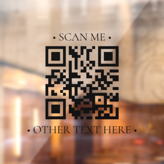 Uw bedrijfs QR-code Raamsticker (Vel 2)