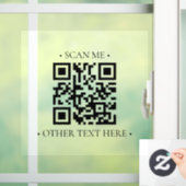 Uw bedrijfs QR-code Raamsticker (Huis)