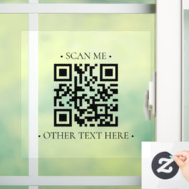 Uw bedrijfs QR-code Raamsticker
