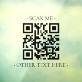 Uw bedrijfs QR-code Raamsticker (Vel 3)