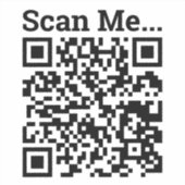 Uw bedrijfs QR-code sticker (Voorkant)