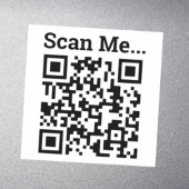 Uw bedrijfs QR-code sticker