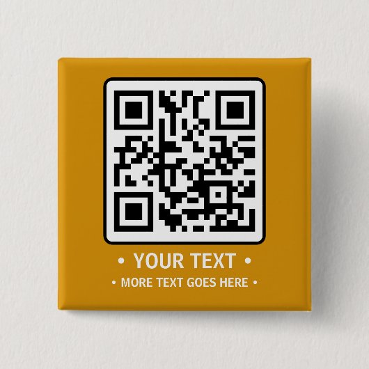 Uw bedrijfs QR-code Vierkante Button 5,1 Cm (Voorkant)