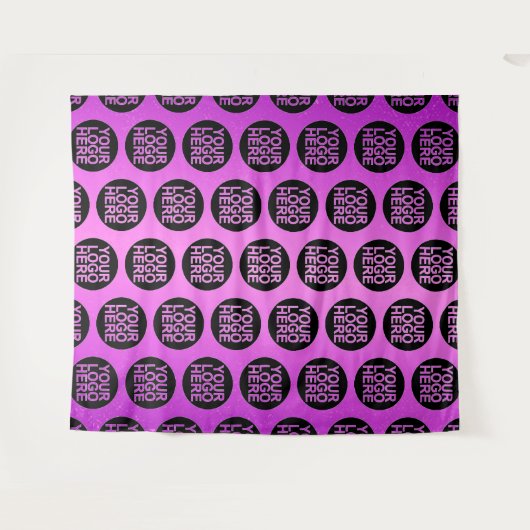 Uw bedrijfsbedrijfslogo wandkleed (Voorkant (horizontaal))