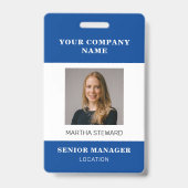 Uw bedrijfsfoto id badge (Voorzijde)