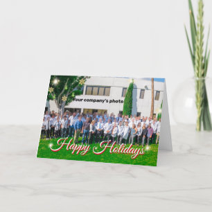 Uw bedrijfsfotovakantiekaart bedankkaart