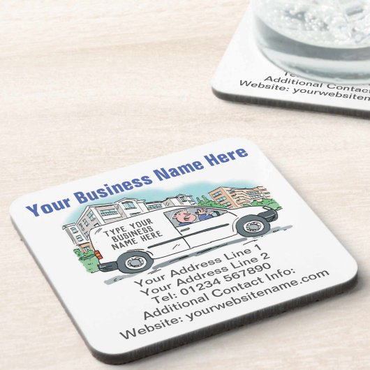 Uw bedrijfsgegevens op bier onderzetter