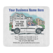 Uw bedrijfsgegevens op een snijplank (Voorkant)