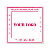 Uw bedrijfsLogo Aangepast Modern Zelfinktende Stempel (Design)