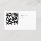 Uw bedrijfslogo aangepaste QrCode Visitekaartje (Achterkant)