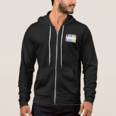 Uw bedrijfslogo aangepaste tekst en QR-code hoodie (Voorkant)