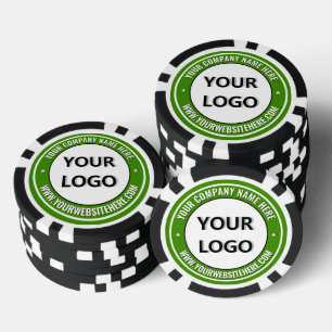 Uw bedrijfslogo Aangepaste tekst Gebrandmerkte pok Poker Chips