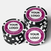 Uw bedrijfslogo Aangepaste tekst Gebrandmerkte pok Poker Chips (Opstapeling)