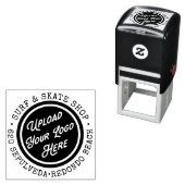 Uw bedrijfslogo adres rond  zelfinktende stempel (In situ)