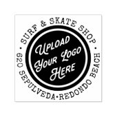 Uw bedrijfslogo adres rond  zelfinktende stempel (Design)