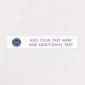 Uw bedrijfslogo eenvoudig labels (Design 1)