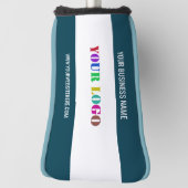 Uw bedrijfslogo en aangepaste tekst golfhoes golfheadcover (Draai 90)