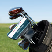 Uw bedrijfslogo en aangepaste tekst golfhoes golfheadcover (Insitu)