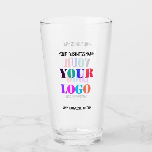 Uw bedrijfslogo en tekst Zakelijk glas sjabloon (Voorkant)