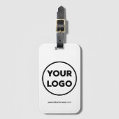 Uw bedrijfsLogo en Website Bagagelabel (Voorkant (verticaal))