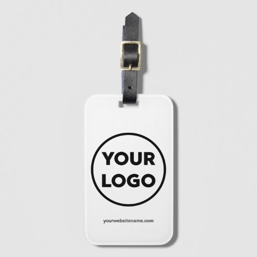 Uw bedrijfsLogo en Website Bagagelabel (Voorkant (verticaal))