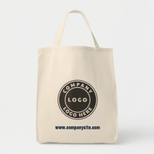 Uw bedrijfslogo en website bedrijfsartikelen tote bag