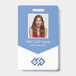 Uw bedrijfslogo foto naam ID-badge Badge