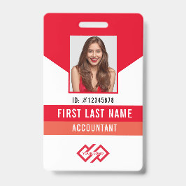 Uw bedrijfslogo foto naam ID-badge Badge