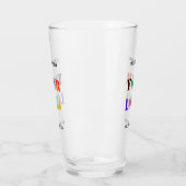 Uw bedrijfslogo glas voorbeeld met aangepaste teks (Links)