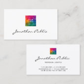 Uw BedrijfsLogo hier Moderne Sjabloon Visitekaartje (Voorkant / Achterkant)