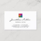 Uw BedrijfsLogo hier Moderne Sjabloon Visitekaartje (Achterkant)