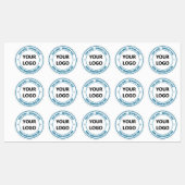 Uw bedrijfslogo info tekst productlabels voorbeeld labels (Vel)