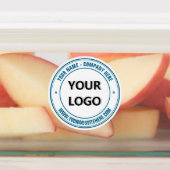 Uw bedrijfslogo info tekst productlabels voorbeeld labels (Aangebracht)
