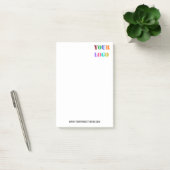 Uw bedrijfslogo merk Post-it® notities sjabloon Notes (Kantoor)