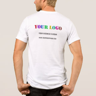 Uw bedrijfslogo met eigen tekst Zakelijk Tri-Blend Shirt