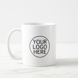Uw bedrijfslogo modern minimalistisch koffiemok