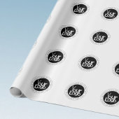 Uw bedrijfslogo & moderne eenvoudige bewerkbare te cadeaupapier