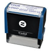 Uw bedrijfslogo naam adres stempel voorbeeld (Product)